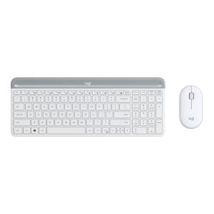 Teclado + mouse logitech mk470 wireless inalambrico blanco
