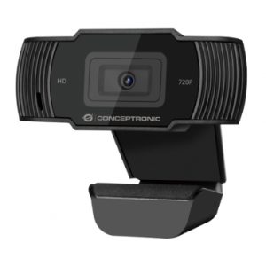 Webcam hd conceptronic amdis03b - 720p ( 1080p interpolado) - usb 2.0 - 30 fps - angulo vision 68º - microfono integrado
