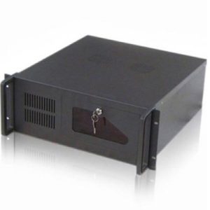Caja servidor tooq rack 19 pulgadas 4u 406  negra sin fuente ventana transparente