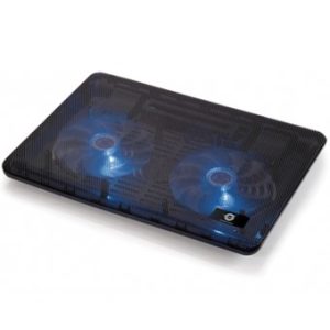Soporte - base de refrigeracion conceptronic para portatiles hasta 15.6 pulgadas 2 ventiladores 125mm