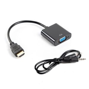 Adaptador lanberg hdmi macho -   vga hembra + minijack 3.5mm hembra 20cm