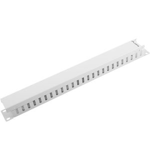 Organizador de cables lanberg metalico 1u tipo a rack 19 gris
