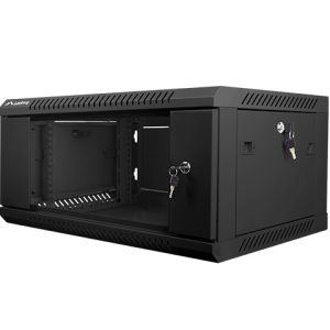 Armario rack lanberg 4u 600x450x279 auto ensamblado 19 pulgadas hasta 60 kg negro