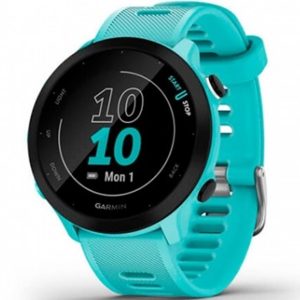 Reloj smartwatch garmin forerunner 55 bluetooth gps 42mm mip turquesa resistencia agua 5atm pulsómetro sueño