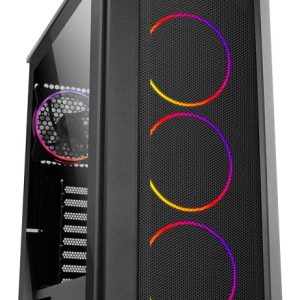 Caja nox hummer quantum atx 1 x usb 3.0 2 x usb 2.0 negro argb