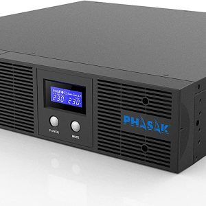 Sai ups phasak 2160va rack interactivo - 4 schuko - reg. autom. de tension - lcd ph 7521 2.16kva