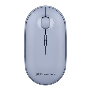 Ratón inalambrico rebble bluetooth y 2.4 ghz hasta 3 dispositivos con receptor usb clic silencioso para portátil notebook pc chomebook mac color azul