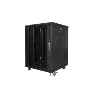 Armario rack lanberg 15u 600 x 600 auto ensamblado 19 pulgadas carga maxima 800kg negro