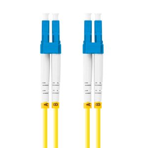 Latiguillo fibra optica lc - upc lanberg 2m mono duplex g657a1 lszh amarillo