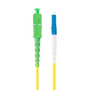 Latiguillo fibra optica lc - upc a sc - apc lanberg 2m mono simplex g657a1 lszh amarillo
