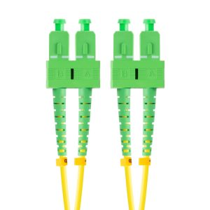 Latiguillo fibra optica sc - apc lanberg 2m mono duplex g657a1 lszh amarillo