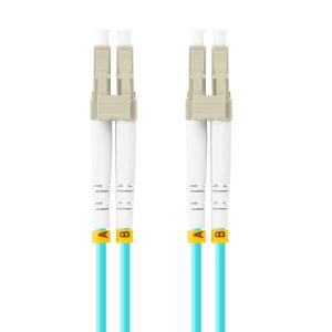 Latiguillo fibra optica lc - upc lanberg 5m multi duplex om3 50 - 125 lszh azul
