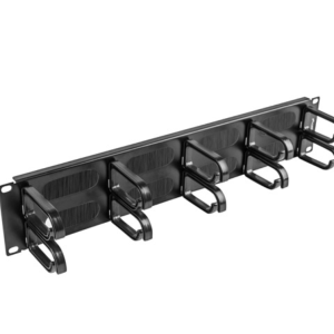 Organizador de cables lanberg 10 anillos 19 pulgadas 2u tipo b con cepillo negro