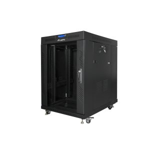 Armario lanberg rack 19 pulgadas 15u 800x1000 lcd puerta cristal flat pack negro