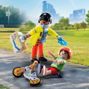 Playmobil paramedico con paciente