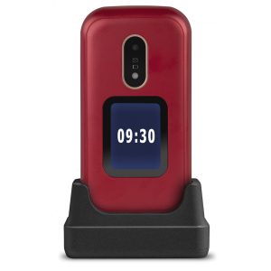 Telefono movil doro 6060 red - white - 2.8 pulgadas -  blanco y rojo