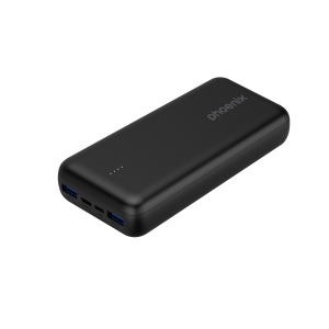 Phoenix powerbank batería externa 20000mah con 2 usb carga rapida y 1 usb tipo c pd
