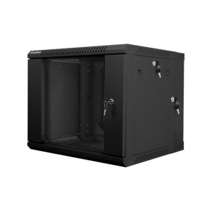 Armario lanberg mural doble seccion rack 19 pulgadas 9u -  600x600 negro