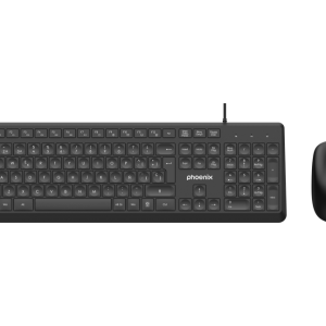 Phoenix combo teclado multimedia + ratón con cable usb 1200dpi