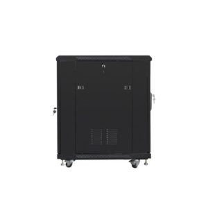 Armario rack lanberg 19 pulgadas 15u - 600x800 flat pack negro puerta malla