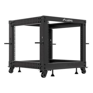 Armario lanberg abierto rack 19 pulgadas 9u -  600x600 negro