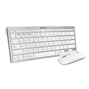Teclado + raton subblim combo plata portugues