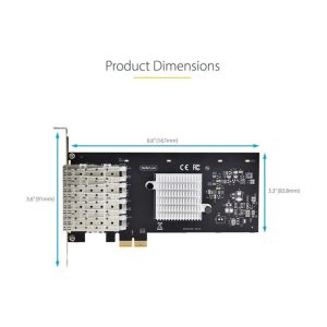 Tarjeta de red startech p041gi - network - card 4x sfp