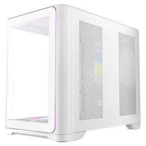 Caja ordenador gaming antec c5 curve argb atx cristal templado blanca