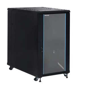 Armario rack de suelo 19 pulgadas phasak pro 22u negro 600x1000 montado pho 6122