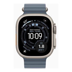 Smartwatch apple watch ultra 3 gps + cellular 49mm natural titanium case  anchor blue ocean band