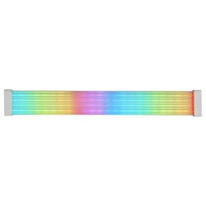 Extensor de cable argb mars gaming mca - 16 pin (8+8) silicona flexible