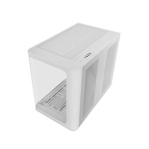 Caja ordenador mars gaming mcfusion atx frgb cristal templado blanca
