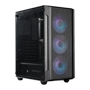 Caja ordenador gaming keep out ko xc - 200 matx rgb cristal templado negra