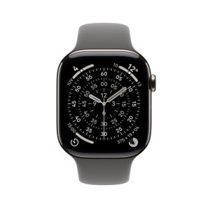 Smartwatch apple watch s11 gps + cellular 46mm natural titanium case stone grey sport band m - l