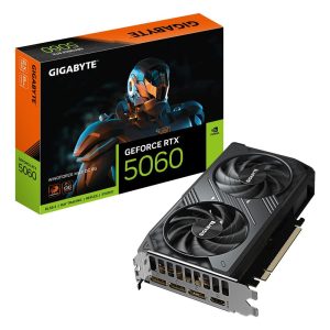 Tarjeta grafica gigabyte rtx 5060 windforce 8gb max gddr7 -  3x dp -  1x hdmi pci express 5.0