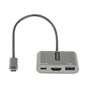 Adaptador usb tipo c a usb tipo c - usb tipo a -  hdmi startech macho - hembra -  gris