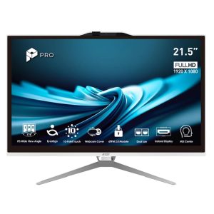 Ordenador all in one msi pro ap222t - 606xeu i3 - 14100 -  8gb -  ssd 512gb -  21.5 pulgadas -  freedos