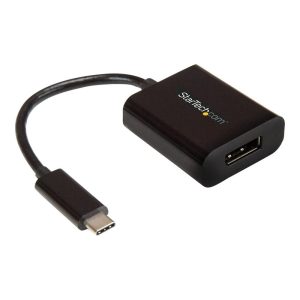 Adaptador usb tipo c a displayport startech 0.14m -  macho - hembra -  negro