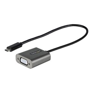 Adaptador usb tipo c a vga startech 0.30m -  macho - hembra -  negro