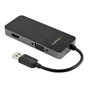 Adaptador usb tipo a a hdmi - vga startech -  macho - hembra -  negro - plata