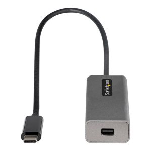 Adaptador usb tipo c a mini dp startech 0.306m -  macho - hembra -  gris