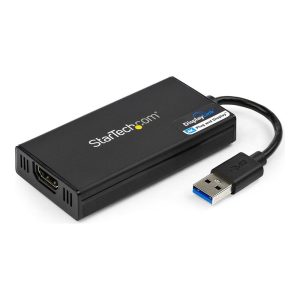 Adaptador usb 3.0 a hdmi 4k startech 0.2m -  macho - hembra -  negro