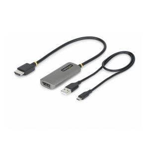 Adaptador hdmi a displayport startech 0.3m -  macho - hembra -  gris