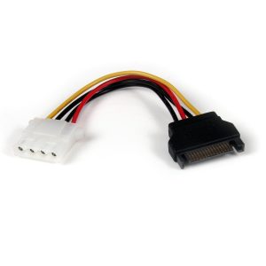Adaptador molex lp4 a sata startech 0.15m -  hembra - macho
