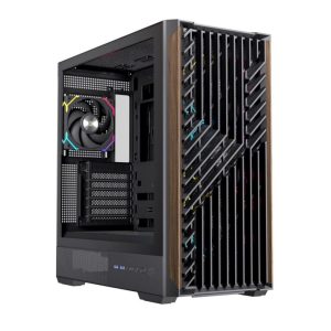 Caja ordenador gaming einarex p800 atx rgb cristal templado negra