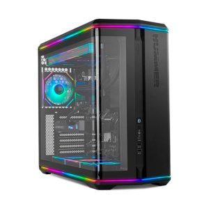 Caja ordenador gaming nox hummer anvil atx argb cristal templado negra