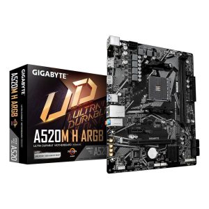 Placa base gigabyte a520m h argb am4 atx -  2x ddr4 -  4x sata3