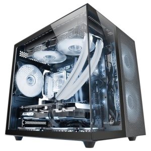 Caja ordenador mars gaming mcnovam matx cristal templado negra
