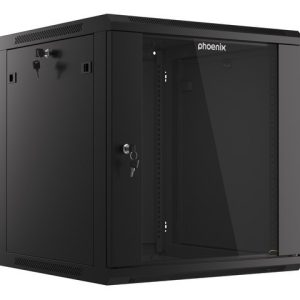 Armario rack phoenix 12u 600x600x640 auto - ensamblado 19'' hasta 60 kg negro