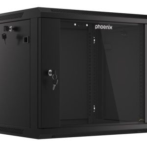 Armario rack phoenix 9u 600x450x501 auto - ensamblado 19'' hasta 60 kg negro